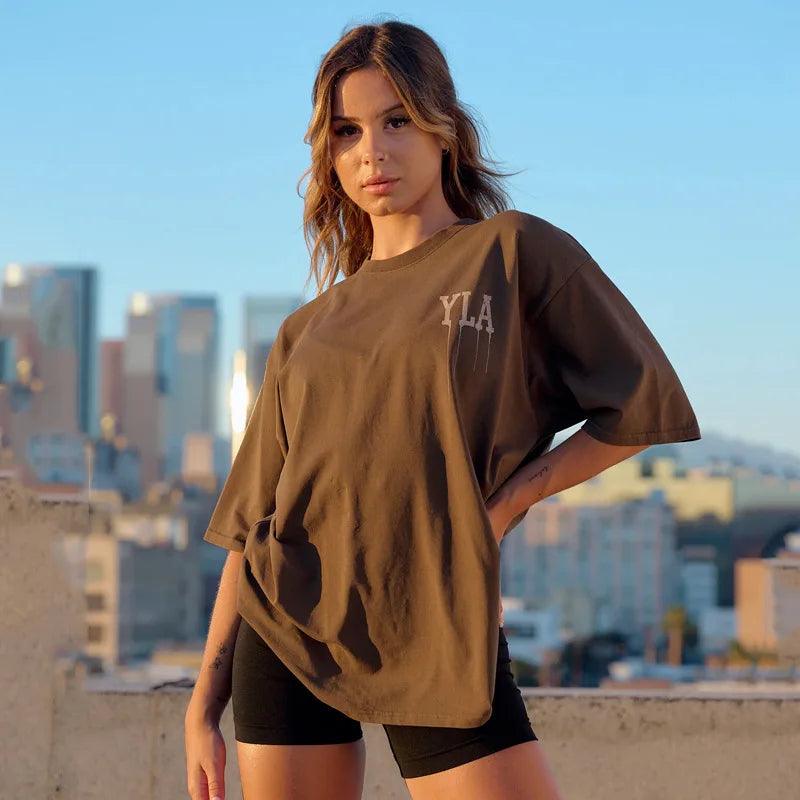 Camiseta Oversize YoungLA para Mujer – Estilo derretido