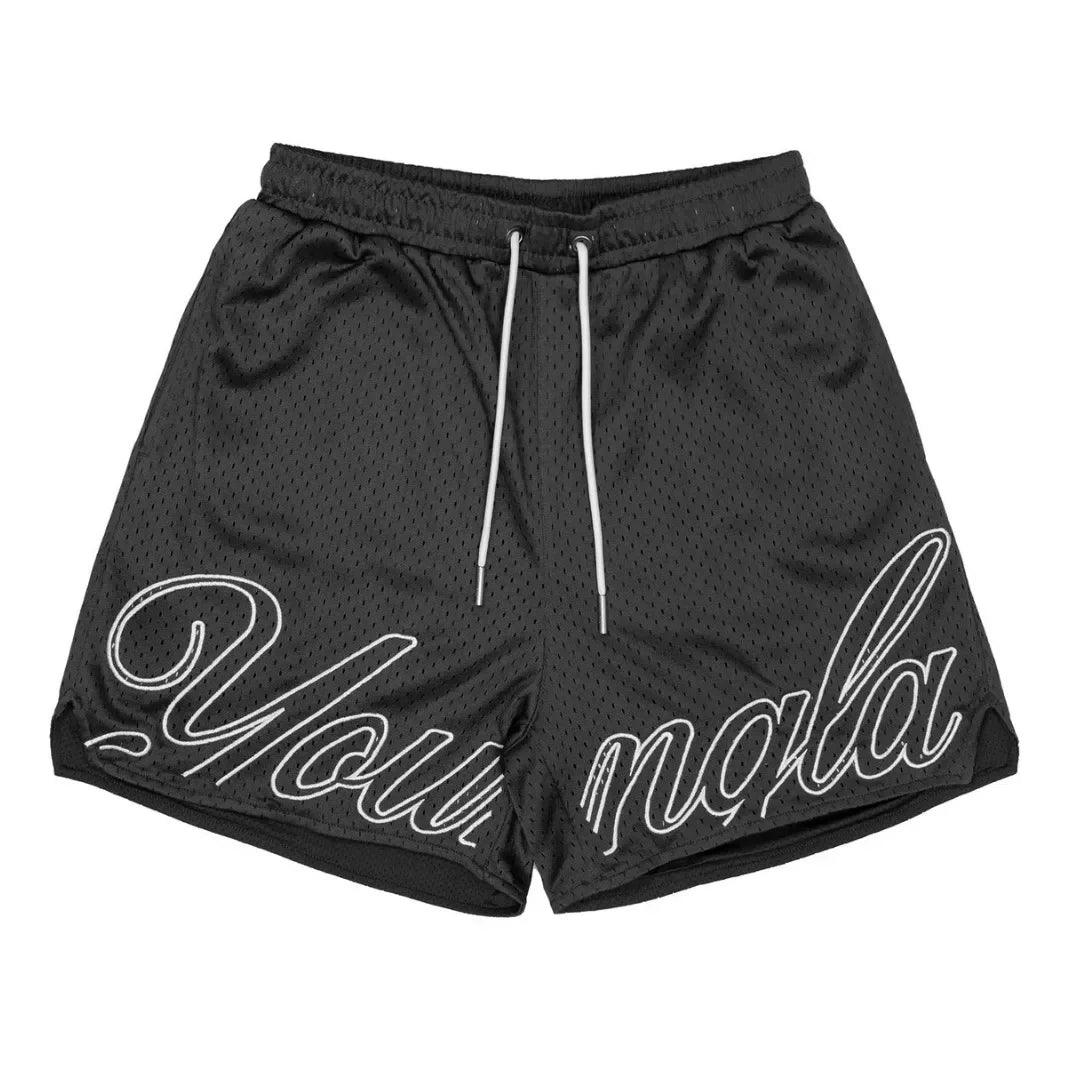 Short de YoungLA diseño en cursiva